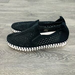 Ilse Jacobsen Black Tulip Slip-On Sneakers Size 39